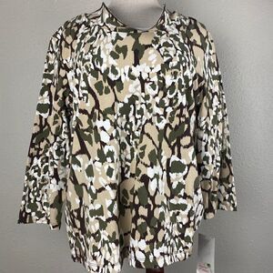 NWT Hearts of Palm Women’s Blouse Size XL